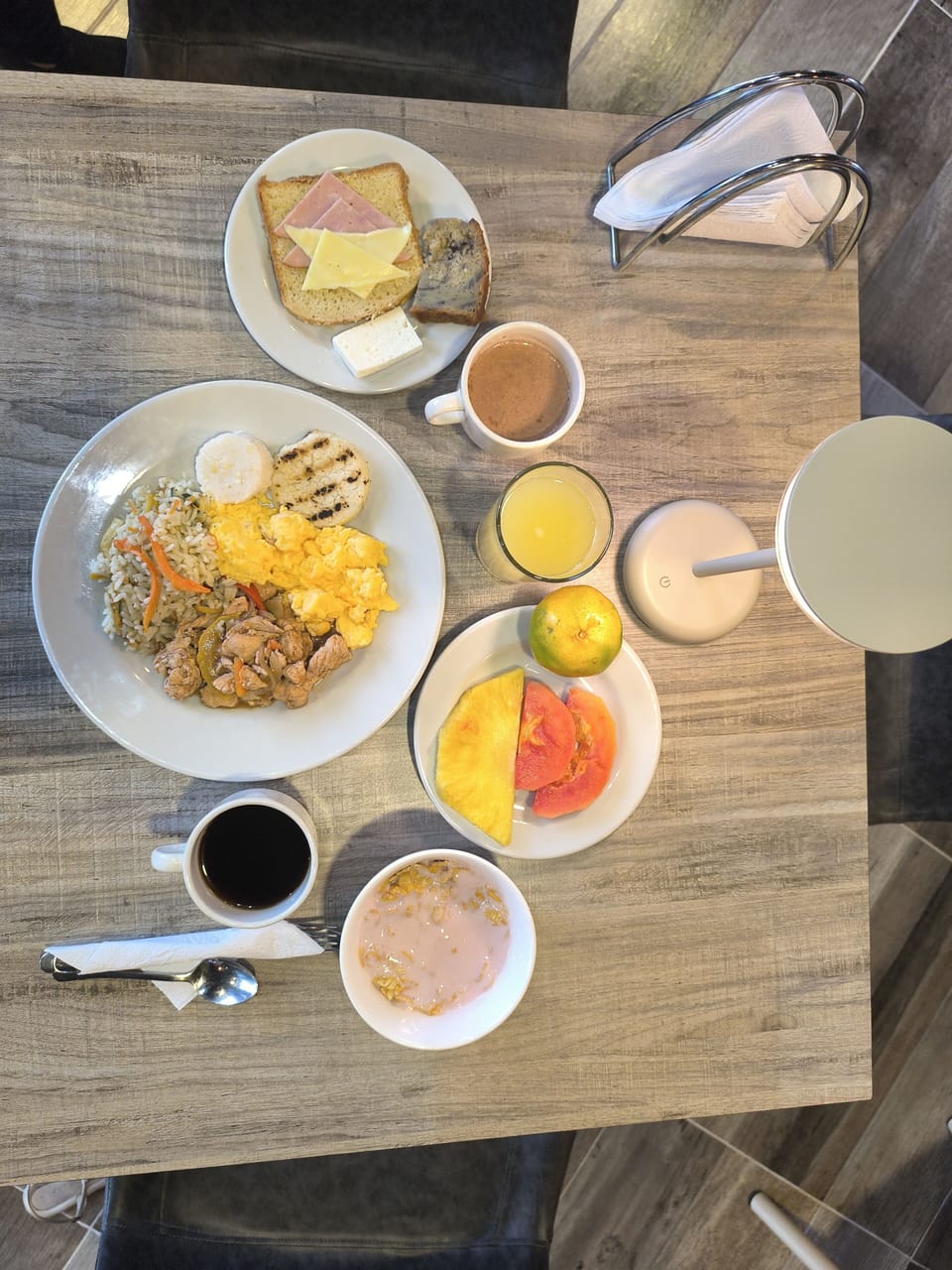 Free daily buffet breakfast
