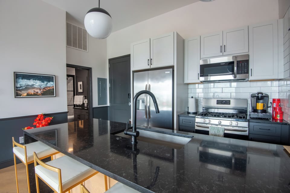 Culinary dreams come true in our large, fully equipped kitchen, providing everything you need to whip up delicious meals during your stay. Reach out to us for our personalized concierge services and handpicked local experiences. 