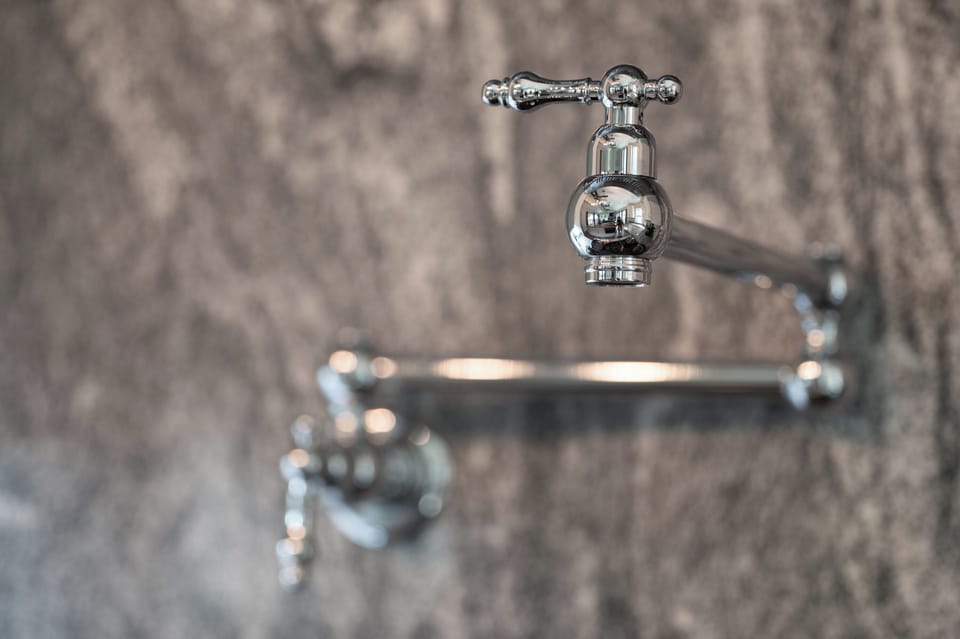 Detail shot of the pot filler, making cooking even more enjoyable.