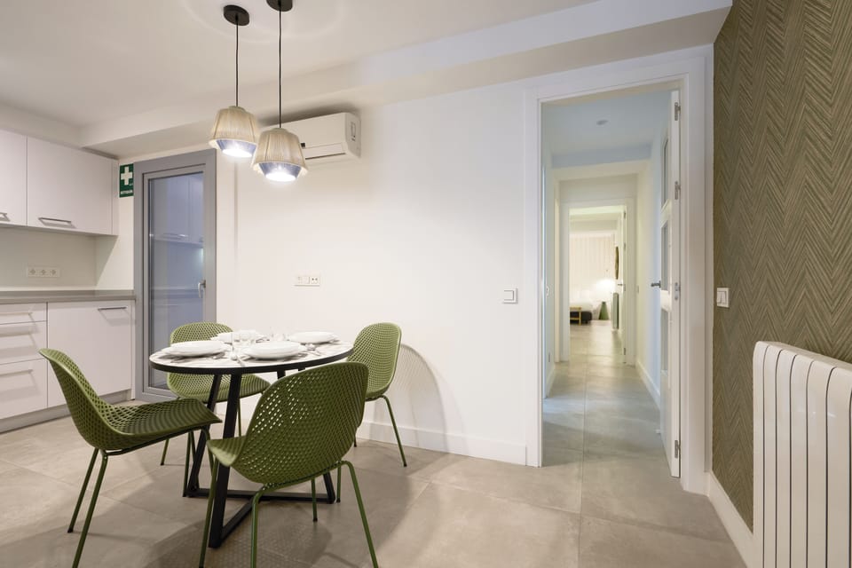 Exclusive Apartment, Kitchen, City View | Private kitchen | Full-size fridge, microwave, oven, stovetop