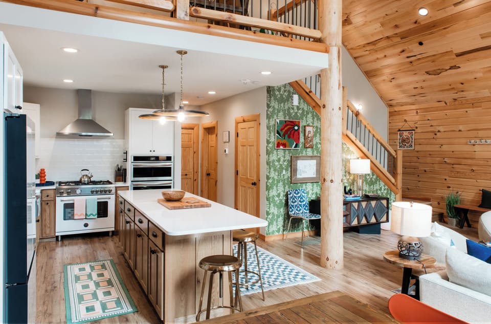 Fully equipped kitchen with dual ovens and range