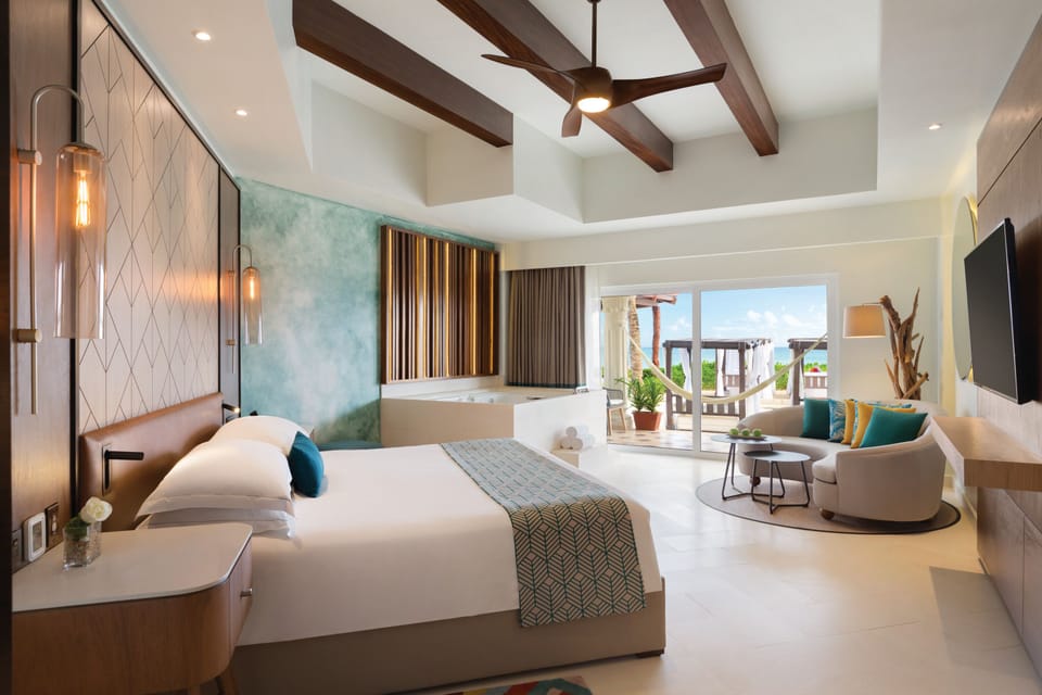 Premium bedding, down comforters, pillowtop beds, free minibar