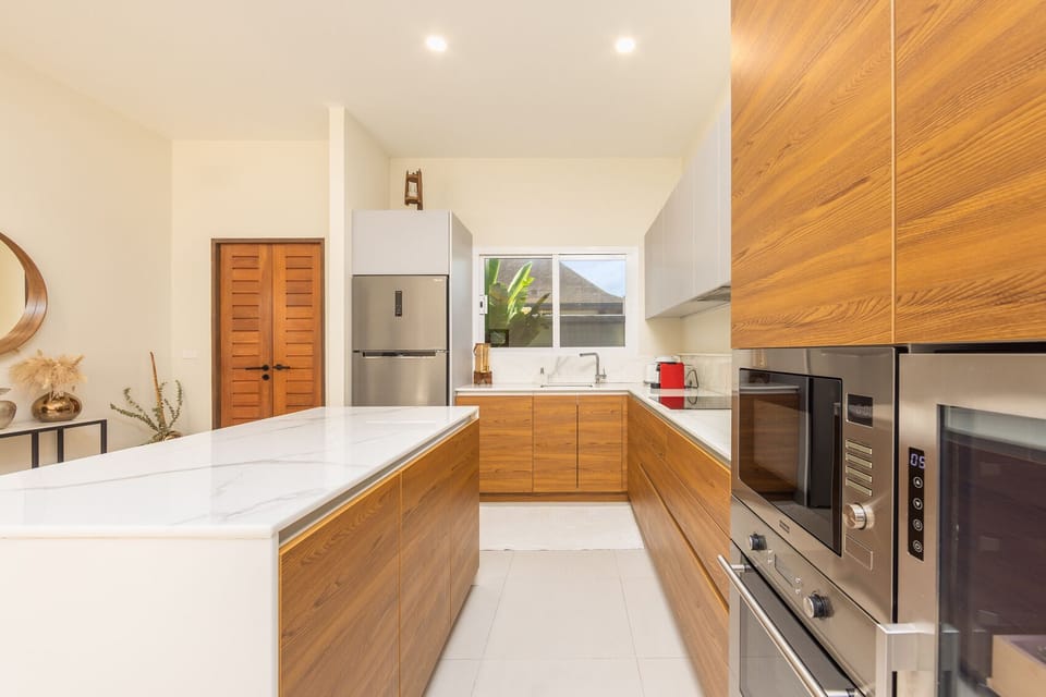 Family Villa, Garden View | Private kitchen