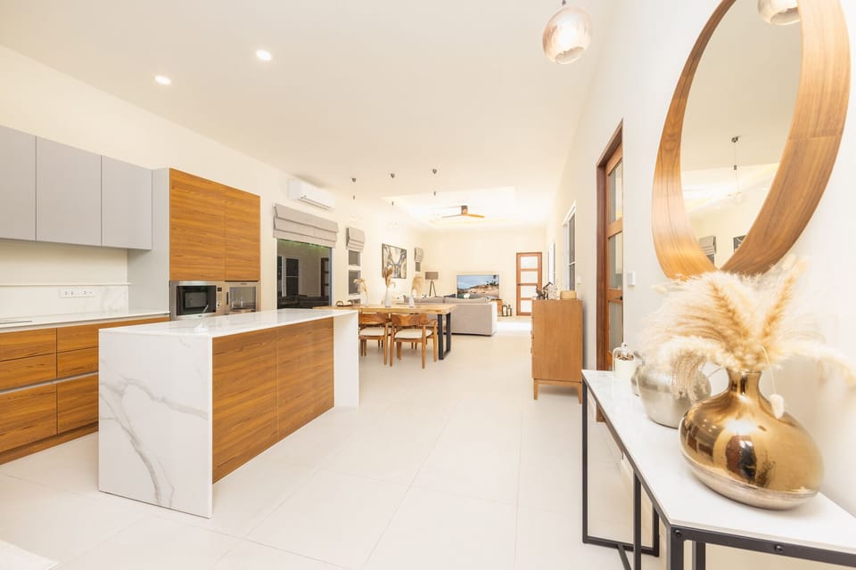 Family Villa, Garden View | Private kitchen