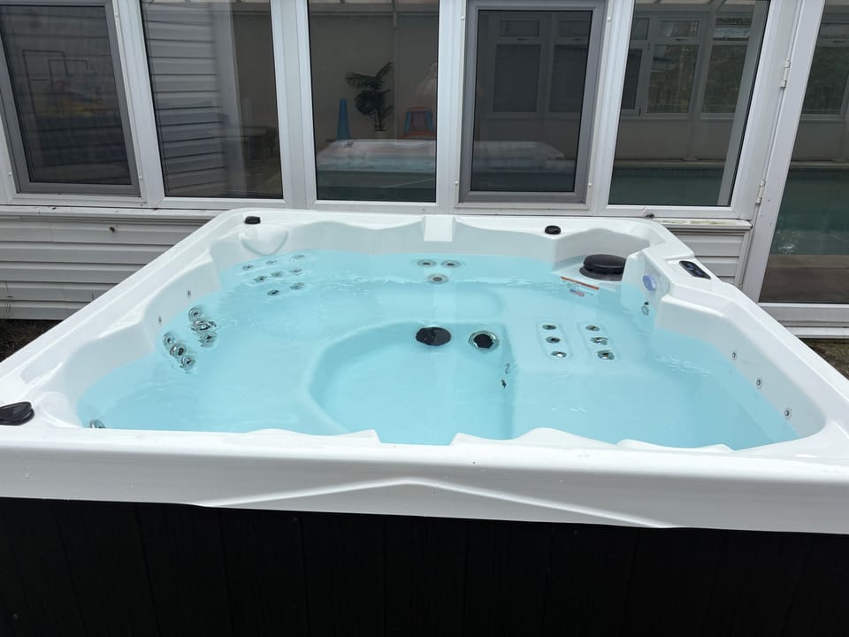 The hot tub is open year-round