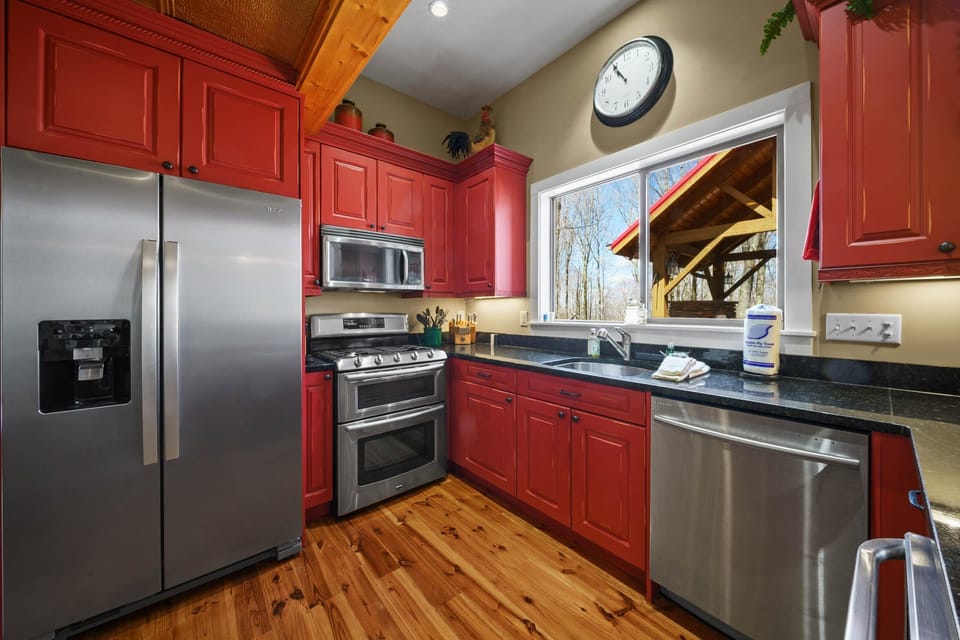 The Kitchen has Nice Stainless Appliances and Granite Countertops