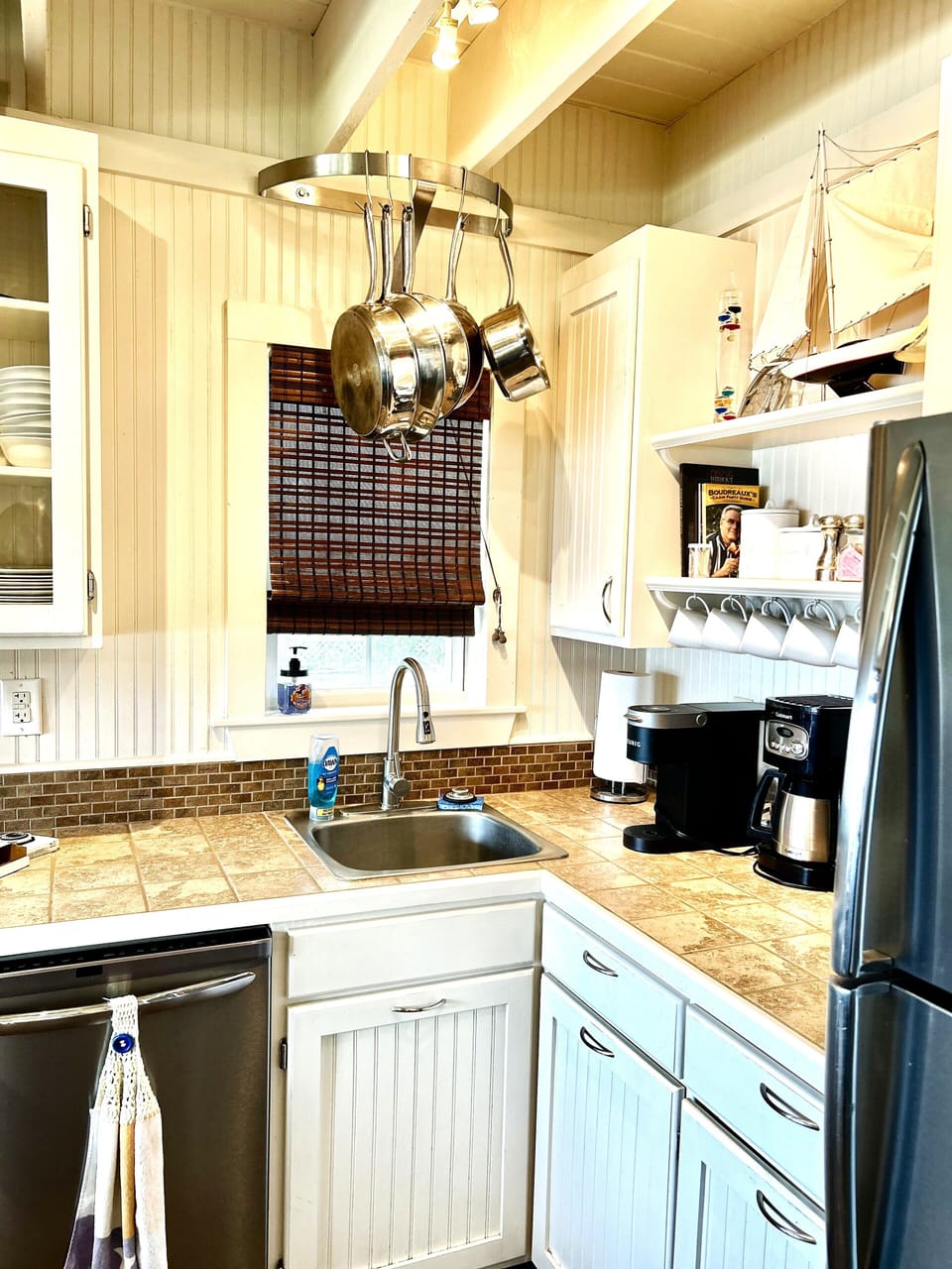 All the comforts of home, including a whole-house water filter.