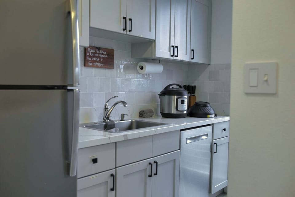Fully stocked kitchen is a chef’s delight. 