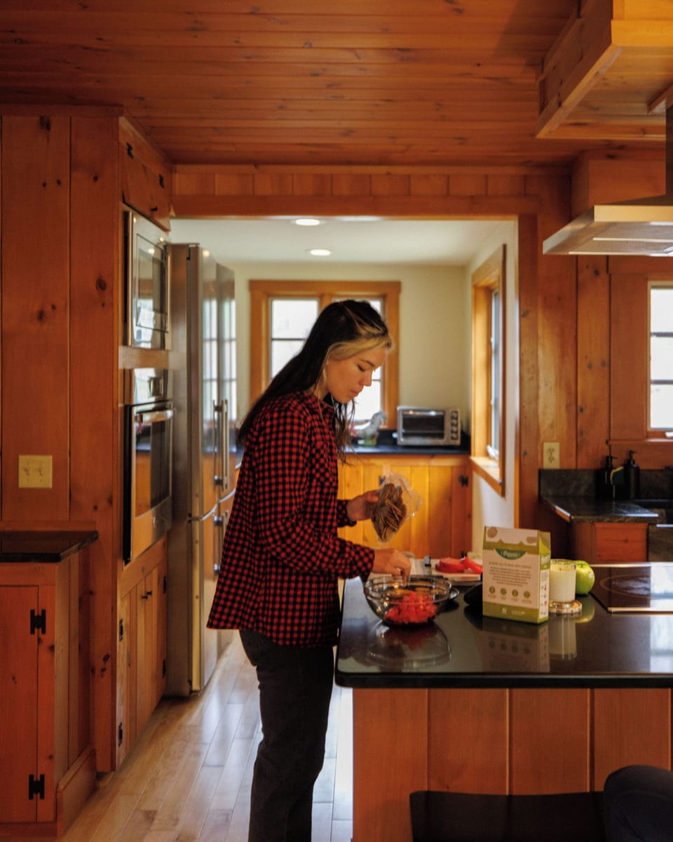 Making breakfast in the morning with family!
