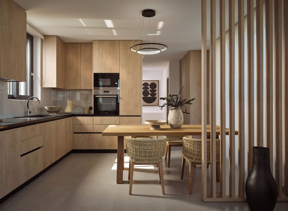 A kitchen curated for both function and flair.