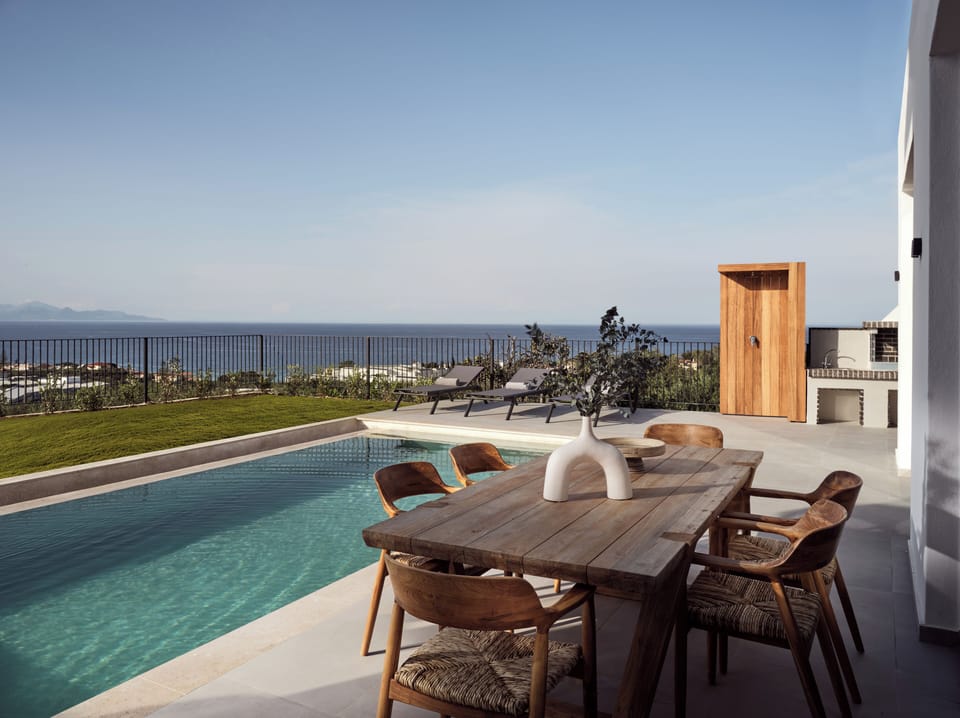 Perched gracefully above the Ionian, your retreat begins here.