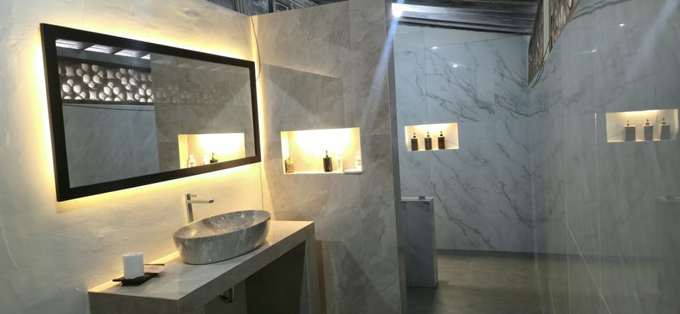 Traditional Single Room, Pool View | Bathroom | Shower, rainfall showerhead, eco-friendly toiletries, hair dryer