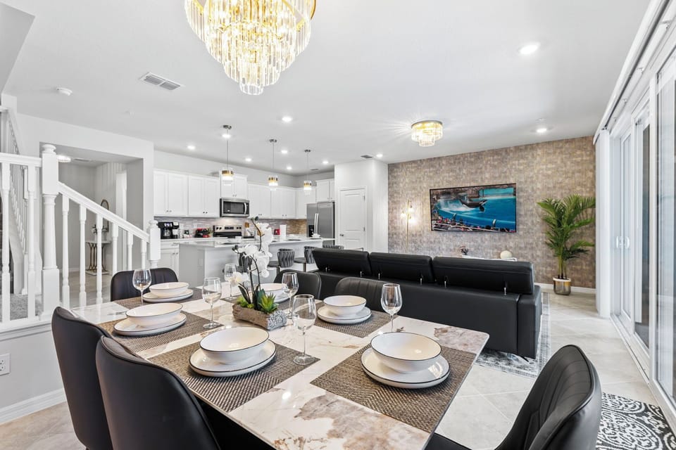 Open  dining area