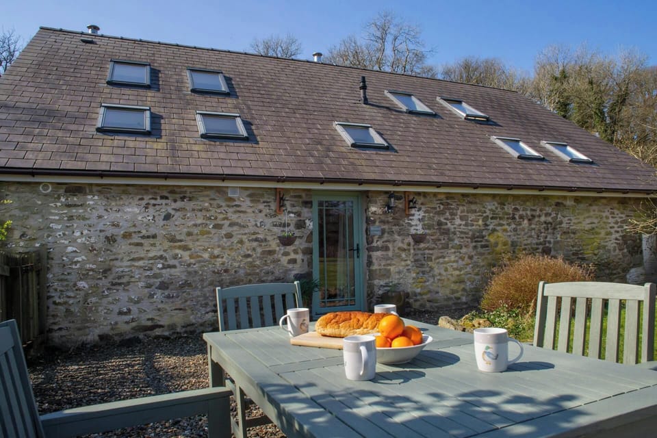 Patio area with table and chairs