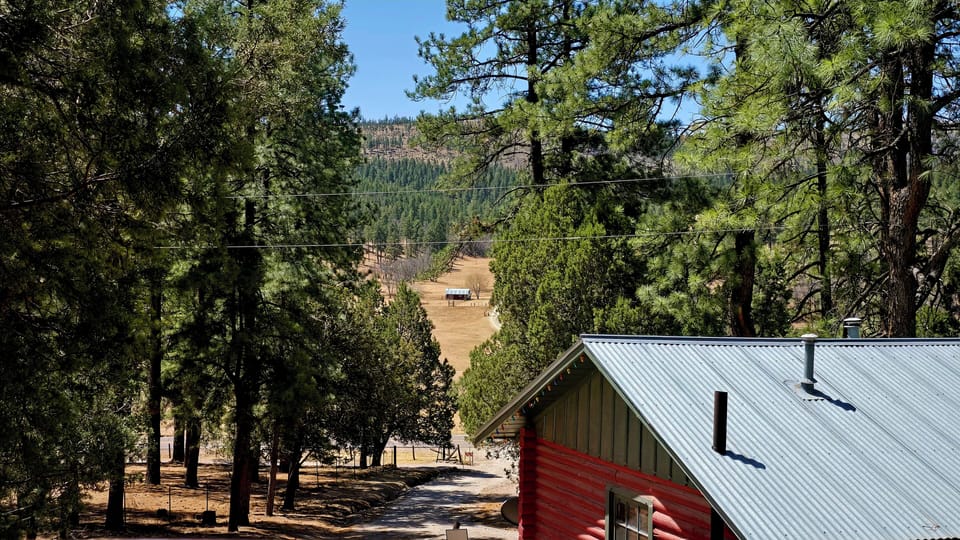 Beautiful view of the Lane Ranch from the front door.