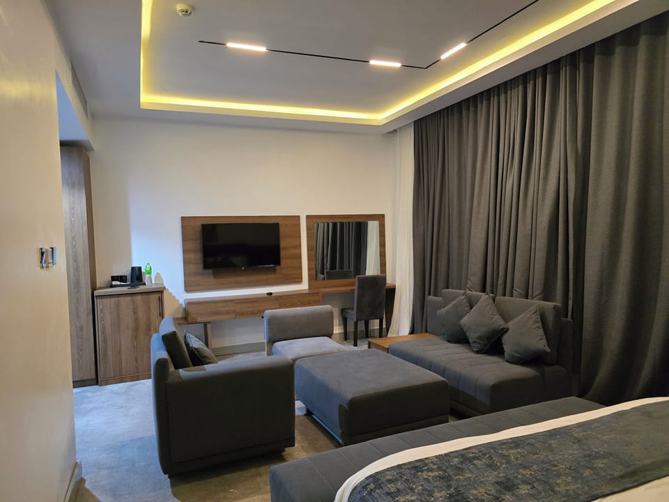 Premium Double Room, Balcony, Pool View | Desk, laptop workspace, free WiFi