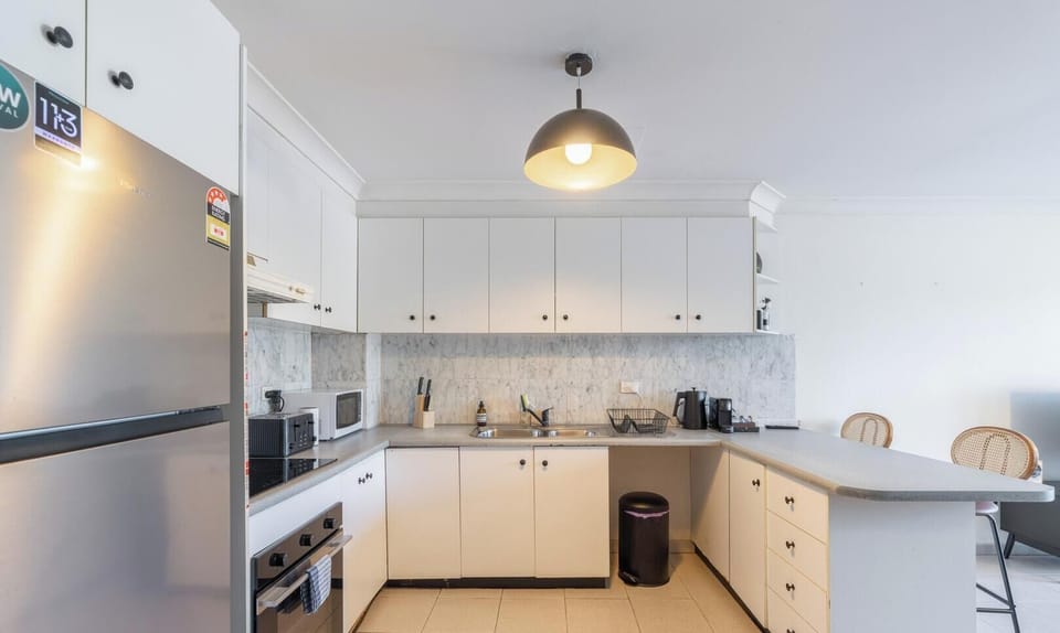  Spacious kitchen and ambient lighting
