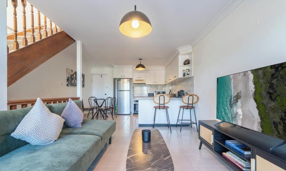 Spacious living area and modern feel