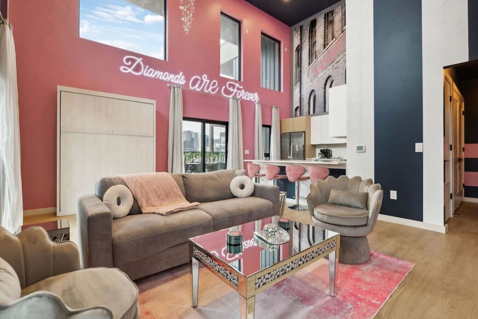 Diamonds Are Forever- Open concept living/kitchen/dining space