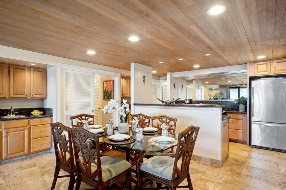 Perfect spot for enjoying home-cooked meals with a seamless flow to the kitchen