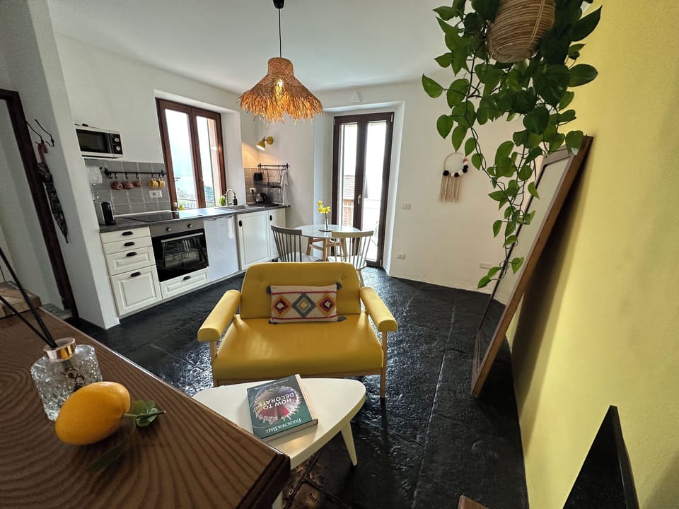 Bright Open Living Room Kitchen