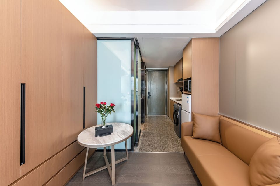 Twin Room With City View (Smart Guest Control+Refrigerator+Washing Machine) | Blackout drapes, iron/ironing board, free WiFi