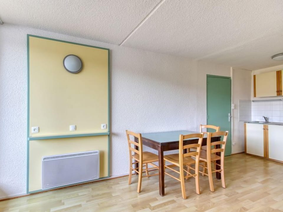 Enjoy a tasty meal at the dining table.