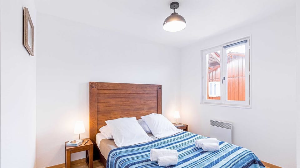 Drift to sleep in a comfortable bed after a wonderful day outside.