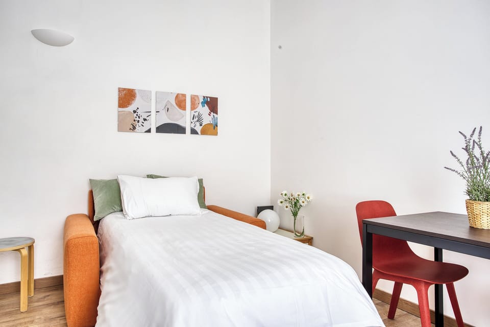 Apartment, 1 Double Bed with Sofa bed | Living area | Flat-screen TV