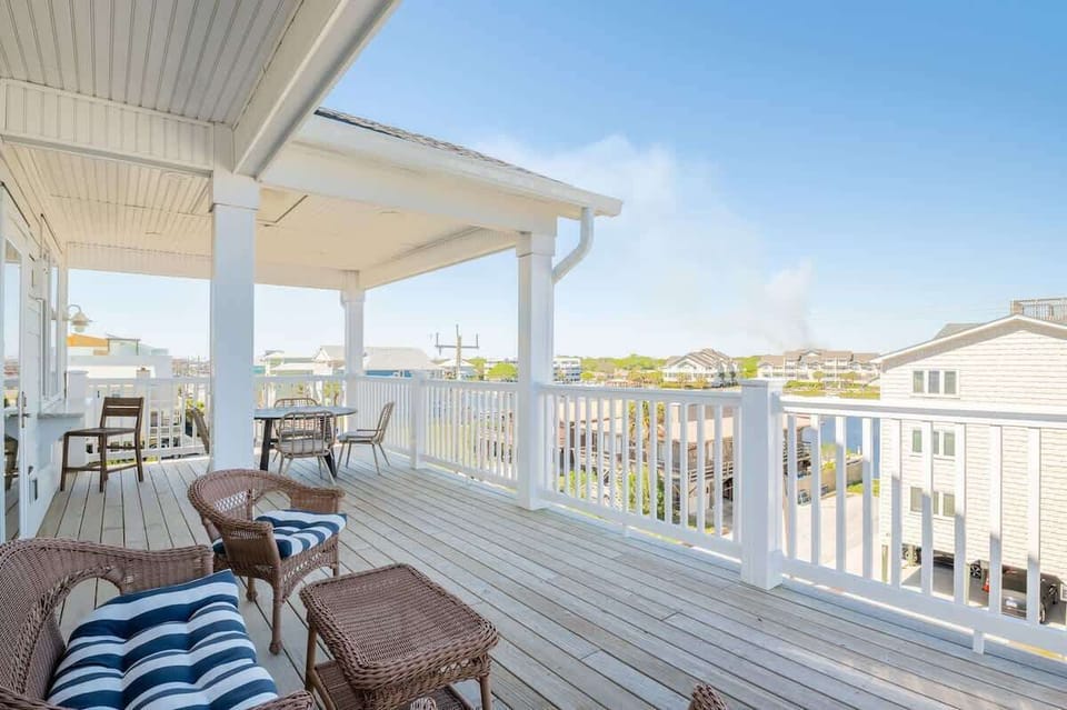 Decks for Days with Water Views on all Sides
