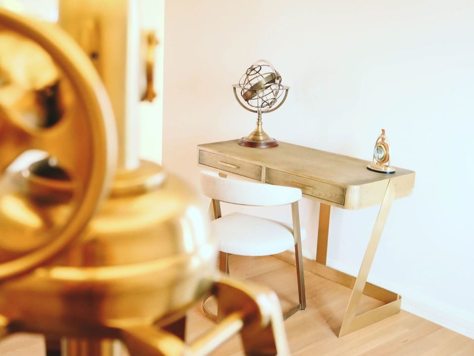 Furniture, Design, Wood Stain, Desk, Still Life Photography, Lamp, Plywood, Wood Flooring