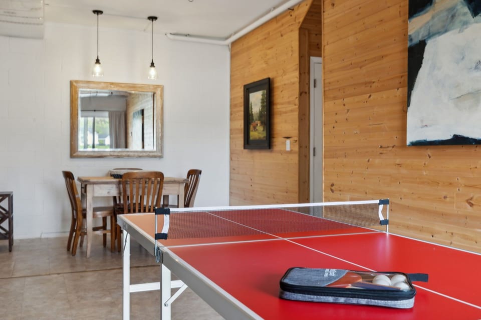 Game Room: Keep the good times rolling w/ a ping pong table for all-day fun!