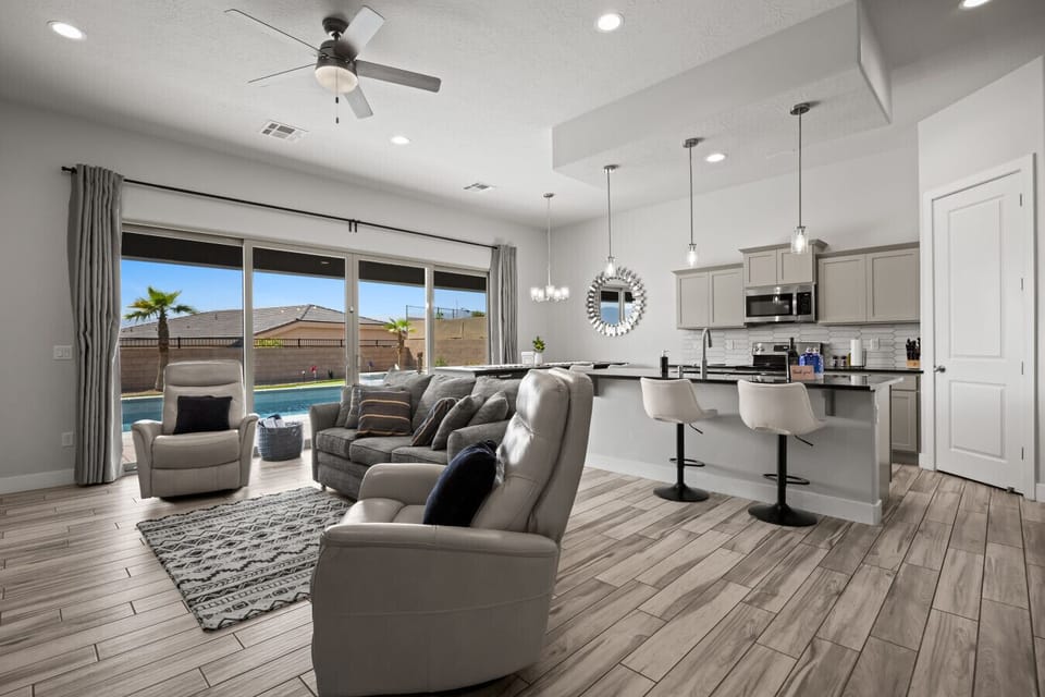 Open concept living.