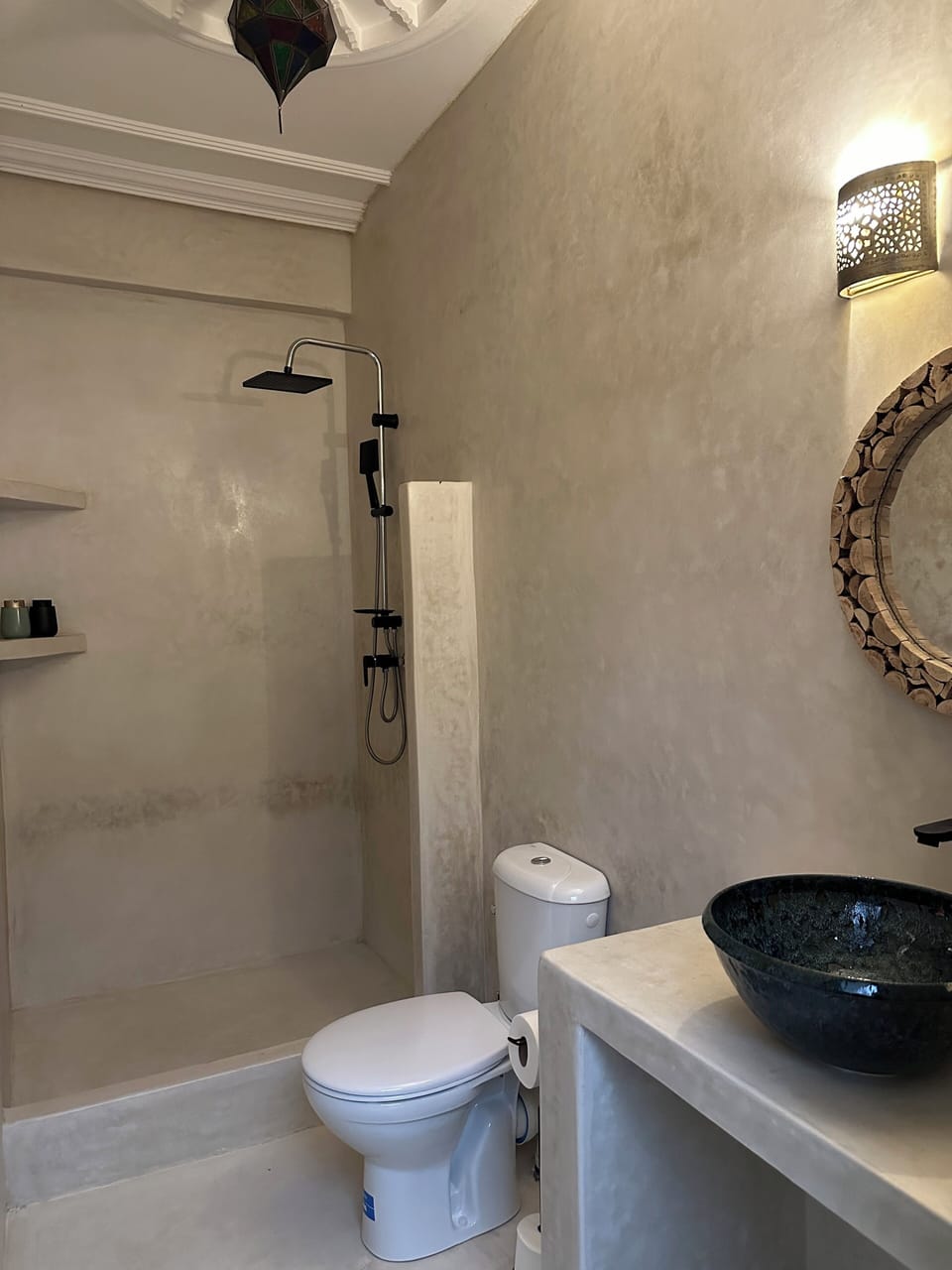 Soap, shampoo, toilet paper