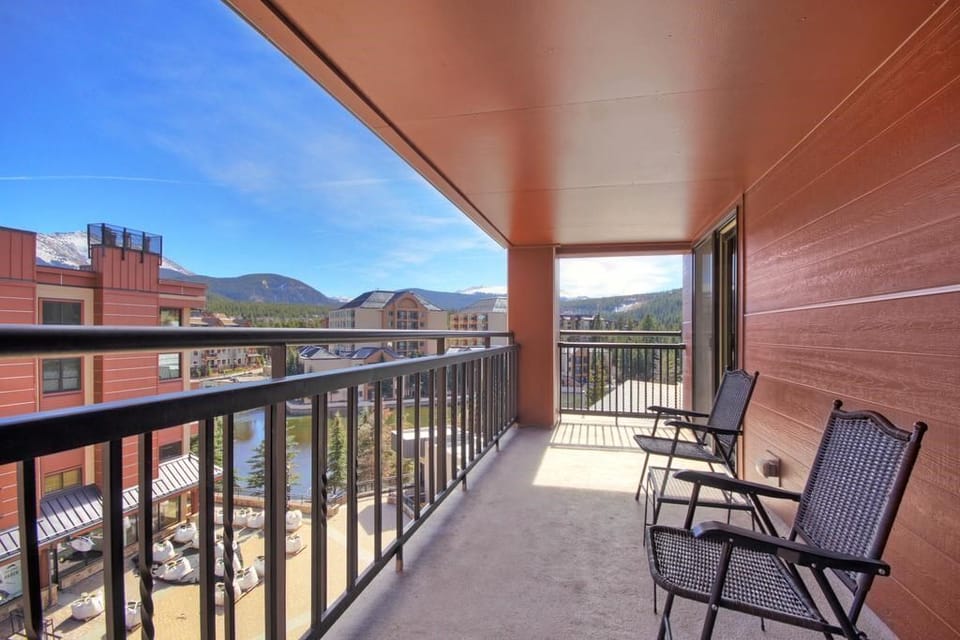 Breathe the fresh mountain air on your balcony.