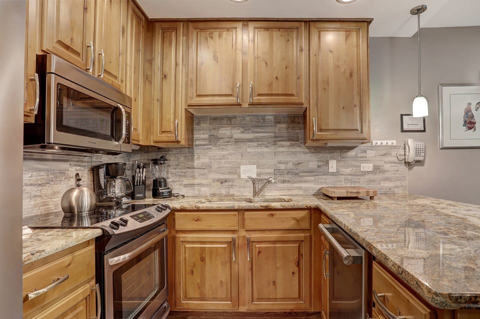 Prepare meals in the privacy of your own kitchen and enjoy them at the dining table.