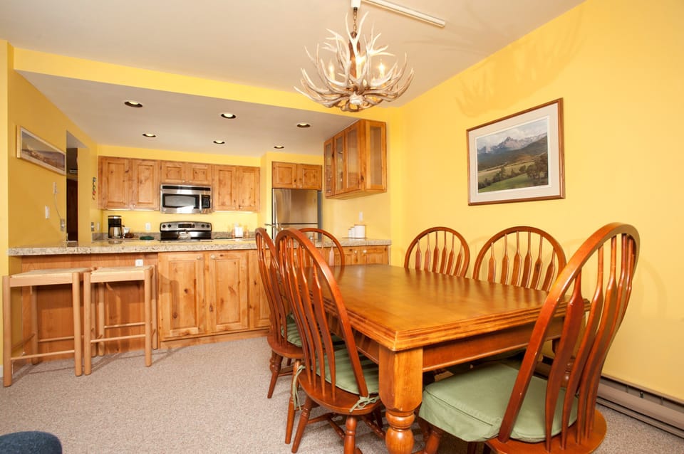 Enjoy the open-plan layout of the condo