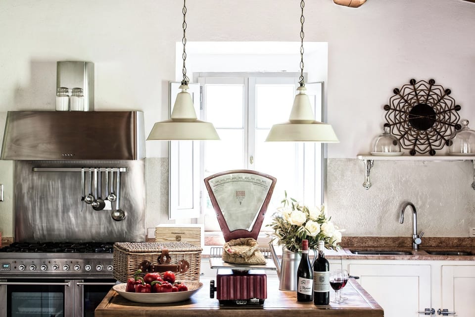 Villa, Garden View | Private kitchen | Fridge, microwave, oven, stovetop