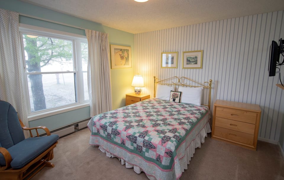 Sink into the cozy bedding in the bedrooms.