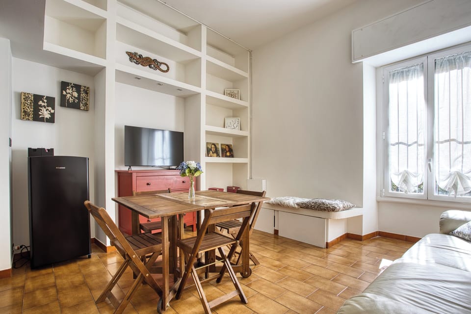 Apartment, 1 Double Bed with Sofa bed | Living area | 43-inch Smart TV with digital channels