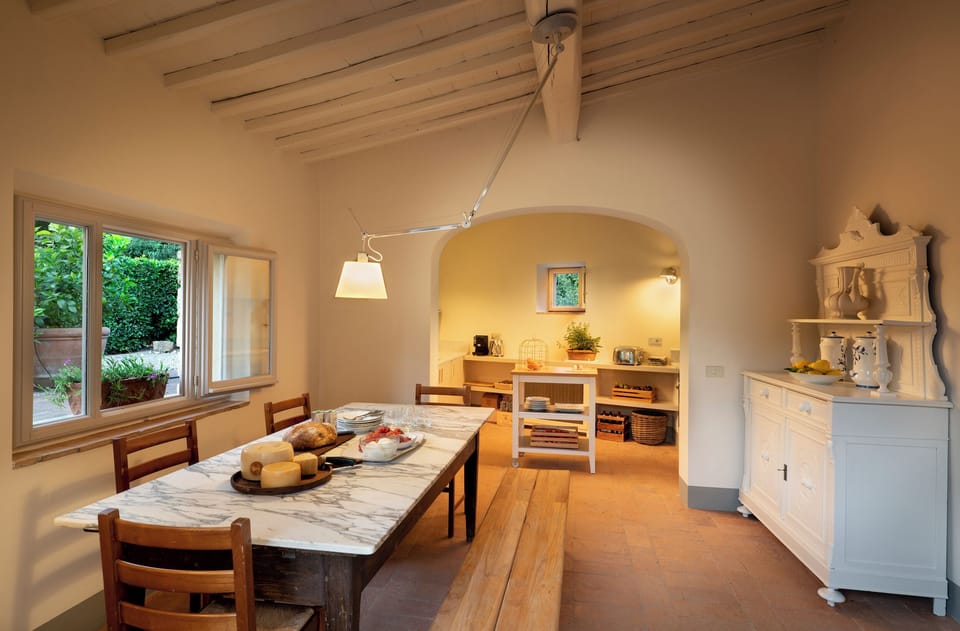 Villa, Garden View | Private kitchen | Fridge, microwave, oven, stovetop