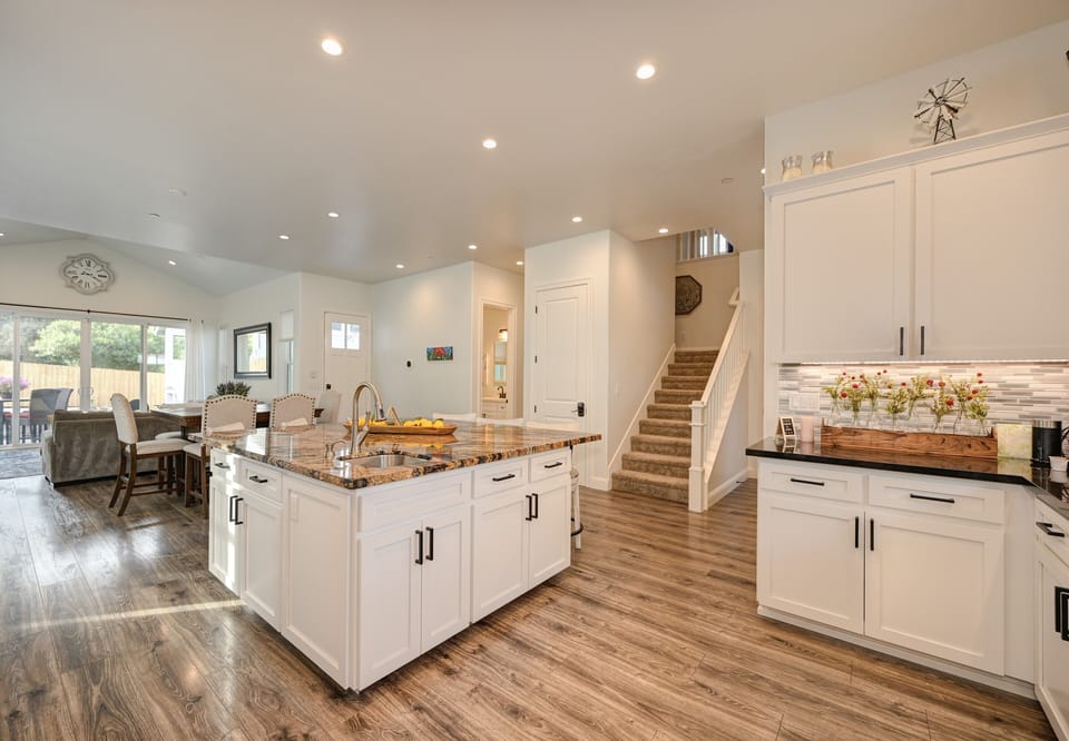 Island and living area