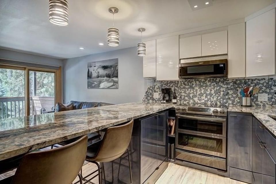 A gourmet kitchen awaits you.