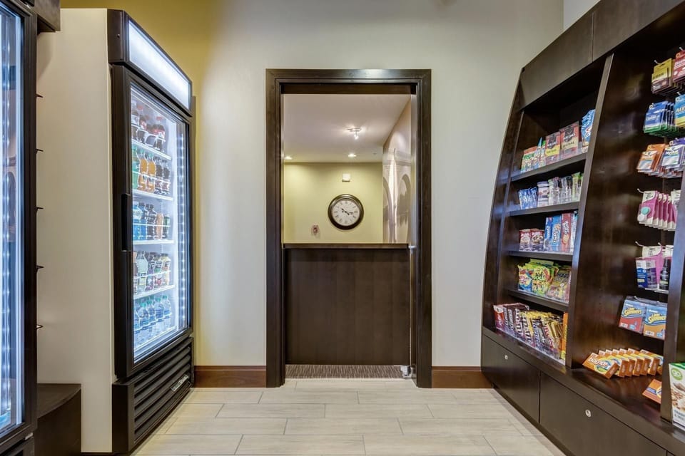 Purchase a snack at the pantry.