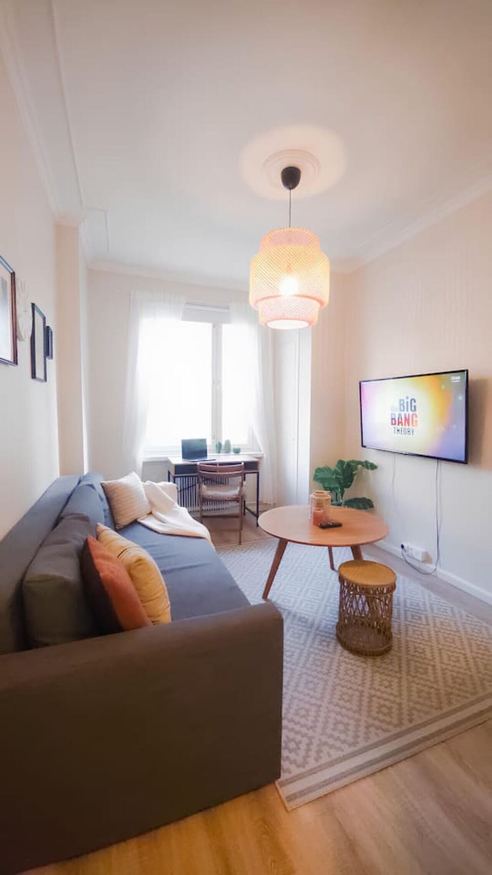 Vibrant colors, cozy seating, and unique decor – a boho haven for you to enjoy.