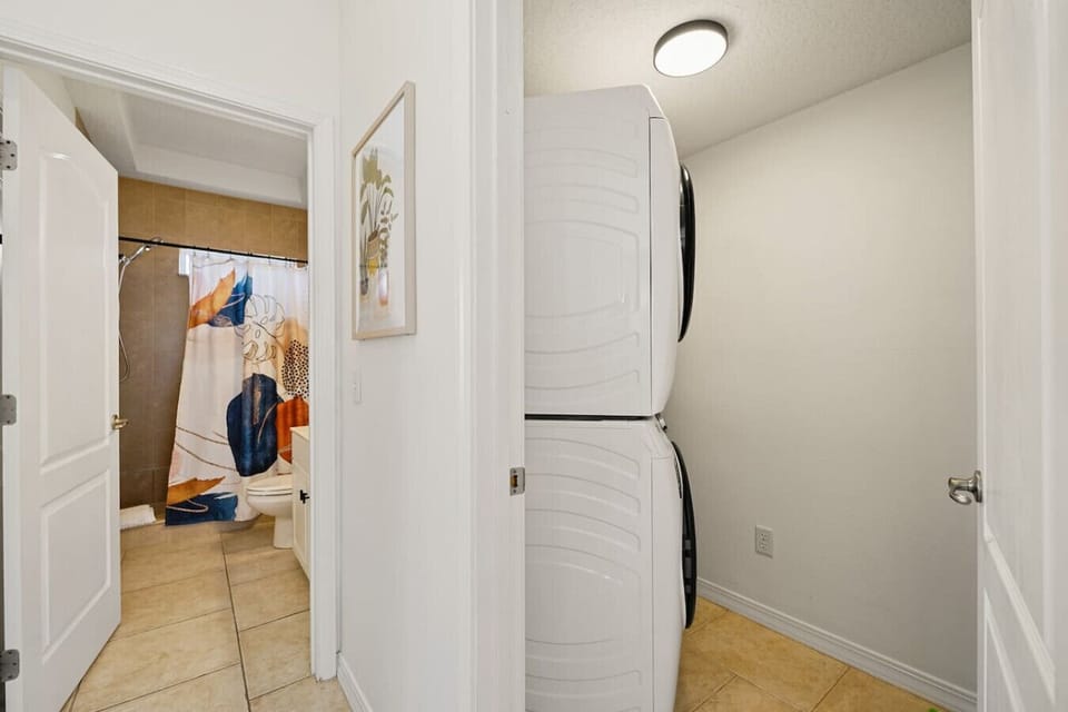 Fresh clothes, no hassle—washer and dryer at your service