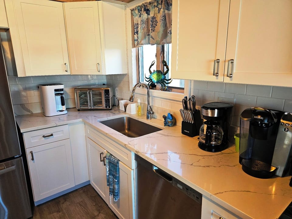 Drip, Keurig, and Nespresso coffee pots ready to serve you.