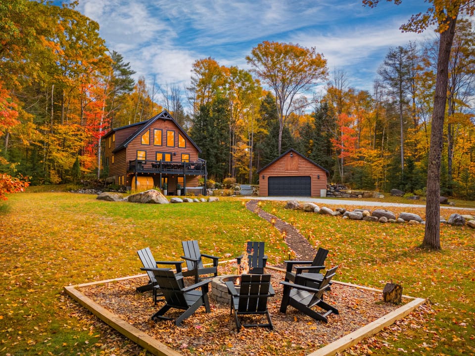 1.8 acres of privacy to enjoy a cozy firepit.
