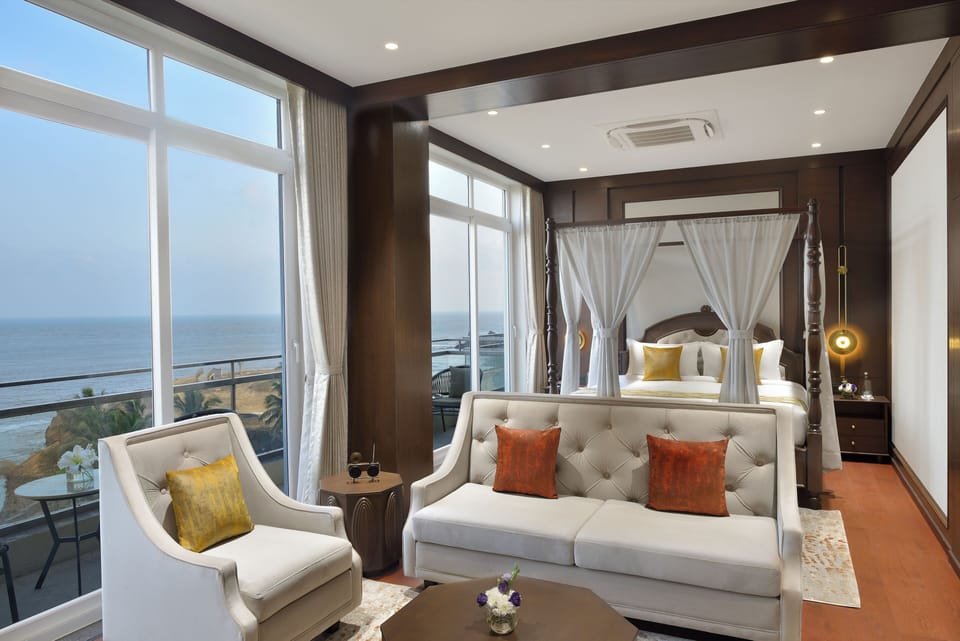 Premium Suite | Living area | 42-inch flat-screen TV with satellite channels
