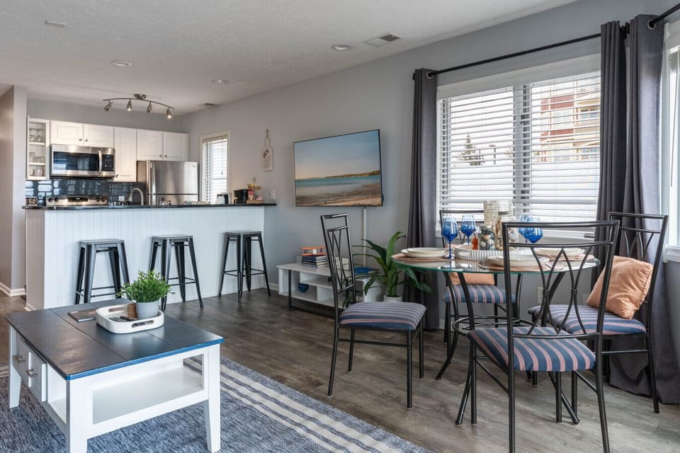 Roomy open floor plan connecting kitchen, dining, and living area for family bonding time 🌟